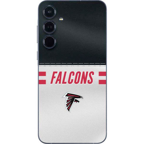 NFL Atlanta Falcons White Striped Galaxy A35 5G Skin